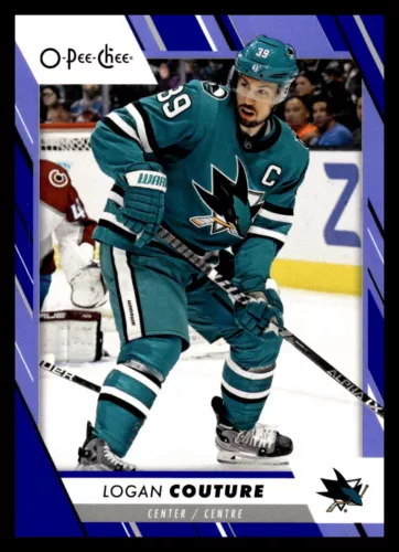 2023-24 O-Pee-Chee Blue #136 Logan Couture (UU11-NHLSHARKS)