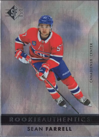 2023-24 SP Patterned Foilboard #123 Sean Farrell RC (UU11-NHLCANADIENS)