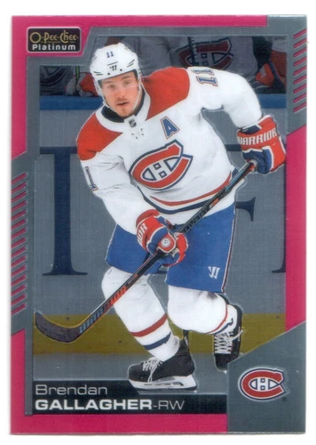 2020-21 O-Pee-Chee Platinum Matte Pink #128 Brendan Gallagher (UU11-NHLCANADIENS)