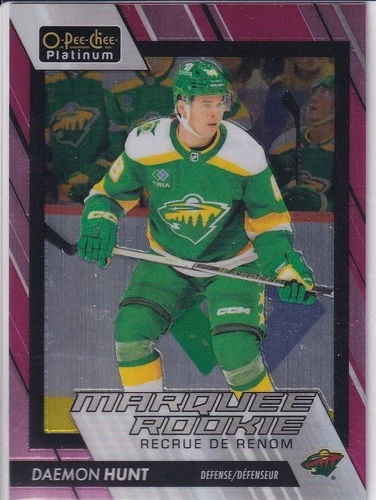 2023-24 O-Pee-Chee Platinum Matte Pink #266 Daemon Hunt (UU11-NHLWILD)