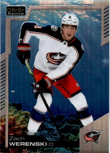 2020-21 O-Pee-Chee Platinum Aquamarine #103 Zach Werenski (UU12-NHLBLUEJACKETS)