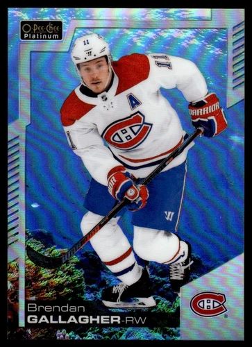 2020-21 O-Pee-Chee Platinum Aquamarine #128 Brendan Gallagher (UU12-NHLCANADIENS)