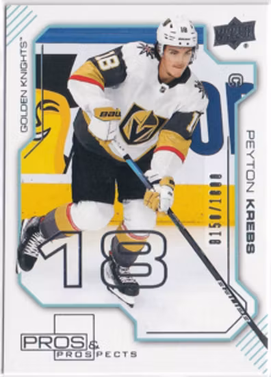 2020-21 Upper Deck UD Pros and Prospects #PP33 Peyton Krebs (UU12-NHLGOLDENKNIGHTS)