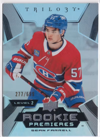 2023-24 Upper Deck Trilogy #172 Sean Farrell (UU12-NHLCANADIENS)
