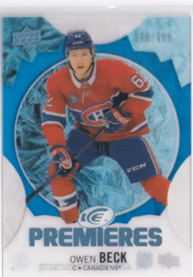 2023-24 Upper Deck Ice #204 Owen Beck (UU12-NHLCANADIENS)