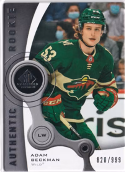 2021-22 SP Game Used '05-06 Retro Rookies #R37 Adam Beckman (UU13-NHLWILD)