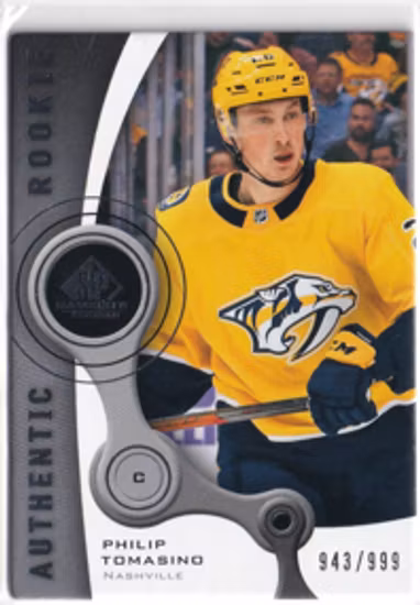 2021-22 SP Game Used '05-06 Retro Rookies #R64 Philip Tomasino (UU13-NHLPREDATORS)