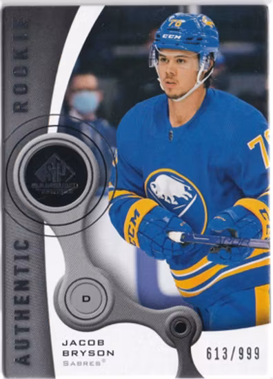 2021-22 SP Game Used '05-06 Retro Rookies #R57 Jacob Bryson (UU13-NHLSABRES)