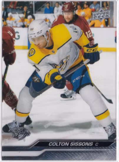 2023-24 Upper Deck Clear Cut Parallel #350 Colton Sissons (UU13-NHLPREDATORS)