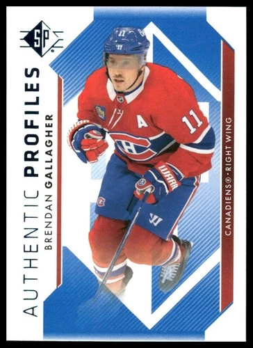2023-24 SP Authentic Profiles Blue #AP10 Brendan Gallagher (UU14-NHLCANADIENS)