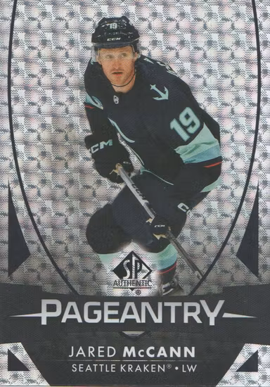 2023-24 SP Authentic Pageantry #P17 Jared McCann (UU14-NHLKRAKEN)