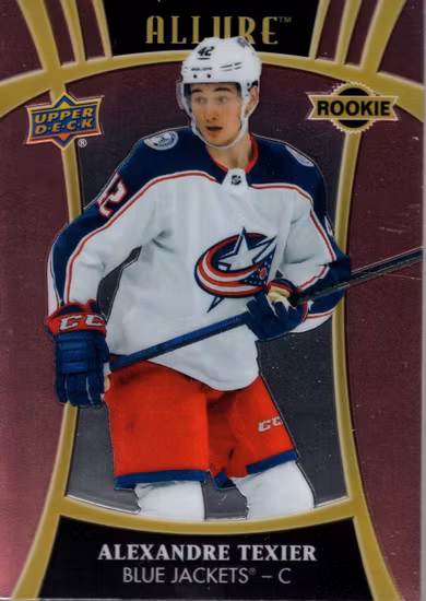2019-20 Upper Deck Allure Pink Diamond #132 Alexandre Texier SP (UU14-NHLBLUEJACKETS)