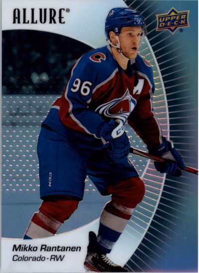 2023-24 Upper Deck Allure Black Rainbow #7 Mikko Rantanen (UU15-NHLAVALANCHE)