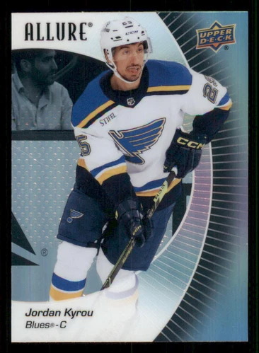 2023-24 Upper Deck Allure Black Rainbow #26 Jordan Kyrou (UU15-NHLBLUES)