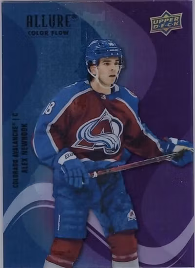 2022-23 Upper Deck Allure Color Flow Blue Purple#SF14 Alex Newhook (UU15-NHLAVALANCHE)