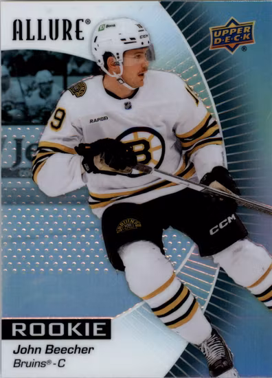 2023-24 Upper Deck Allure Black Rainbow #135 John Beecher (UU15-NHLBRUINS)