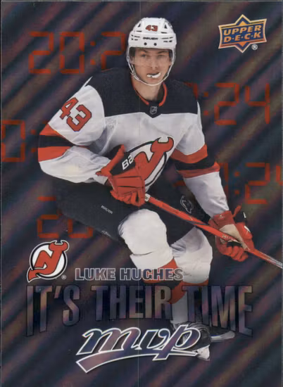 2024-25 Upper Deck MVP It's Their Time #IT18 Luke Hughes (VV1-NHLDEVILS)