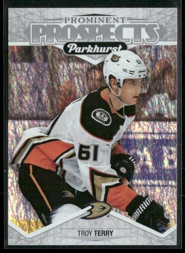 2018-19 Parkhurst Prominent Prospects #PP14 Troy Terry (VV1-NHLDUCKS)