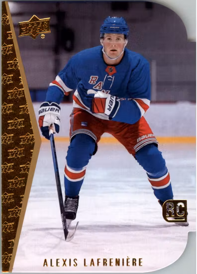 2020-21 Upper Deck '94-95 Rookie Tribute Die Cuts #RDT11 Alexis Lafreniere (VV1-NHLRANGERS)