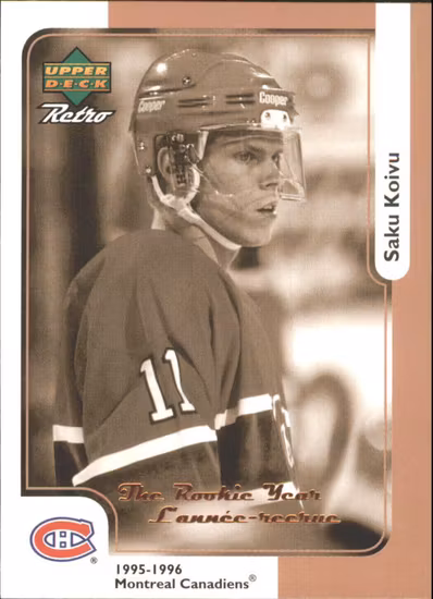 1999-00 McDonald's Upper Deck #MCD14R Saku Koivu (VV1-NHLCANADIENS)