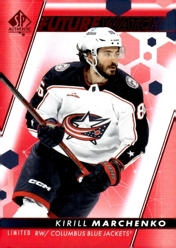 2022-23 SP Authentic Limited Red #197 Kirill Marchenko FW (VV1-NHLBLUEJACKETS)