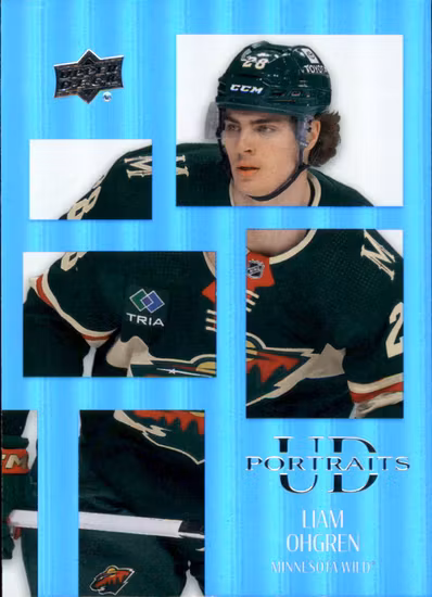 2024-25 Upper Deck UD Portraits #P53 Liam Ohgren (VV1-NHLWILD)