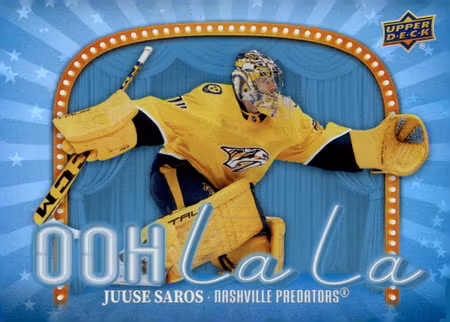 2024-25 Upper Deck Ooh La La #OLL19 Juuse Saros (VV2-NHLPREDATORS)