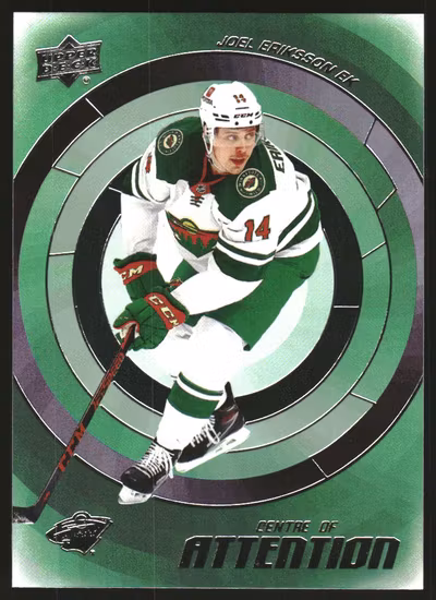2022-23 Upper Deck Centre of Attention #CA17 Joel Eriksson Ek (VV2-NHLWILD)