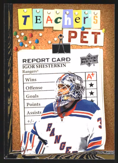2023-24 Upper Deck Teachers Pet #TP21 Igor Shesterkin (VV2-NHLRANGERS)