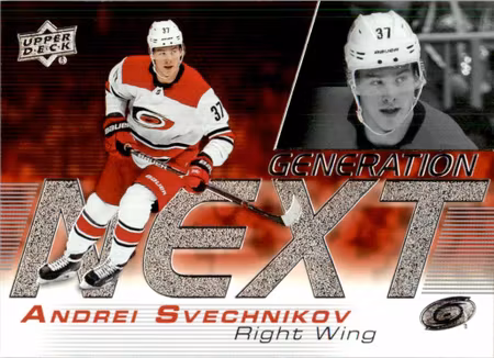 2019-20 Upper Deck Generation Next #GN10 Andrei Svechnikov (VV2-NHLHURRICANES)