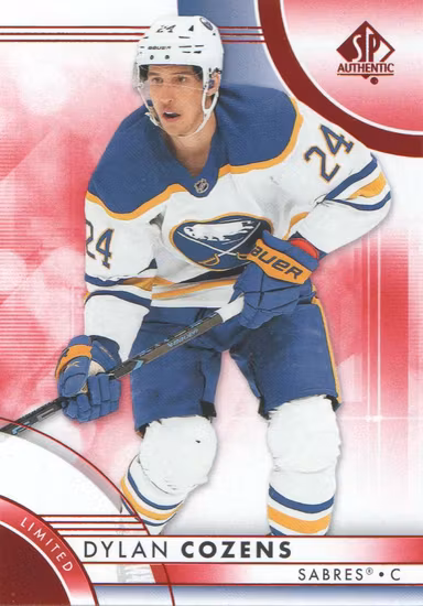 2023-24 SP Authentic Limited Red #16 Dylan Cozens (VV2-NHLSABRES)