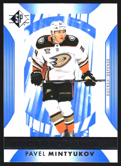 2023-24 SP Blue #124 Pavel Mintyukov (VV2-NHLDUCKS)