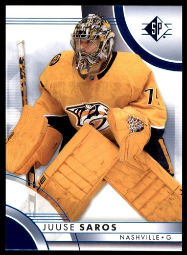 2023-24 SP Blue #70 Juuse Saros (VV3-NHLPREDATORS)