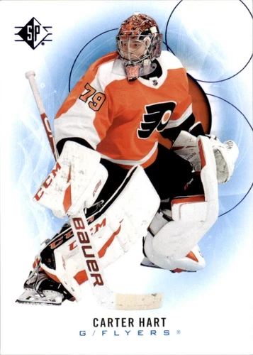 2020-21 SP Blue #28 Carter Hart (VV3-NHLFLYERS)
