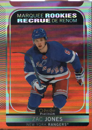 2021-22 O-Pee-Chee Platinum Sunset #211 Zac Jones (VV3-NHLRANGERS)