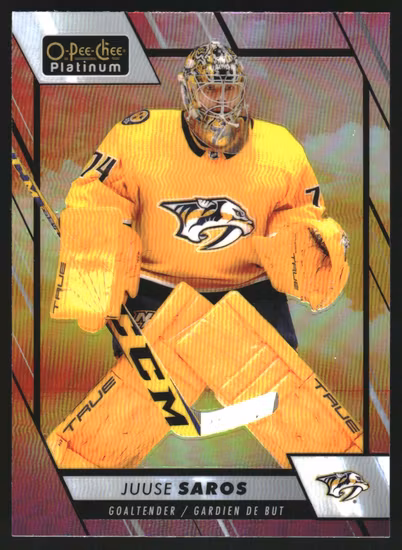 2023-24 O-Pee-Chee Platinum Sunset #88 Juuse Saros (VV4-NHLPREDATORS)