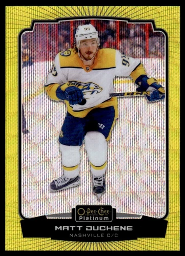 2022-23 O-Pee-Chee Platinum Neon Yellow Surge #71 Matt Duchene (VV4-NHLPREDATORS)