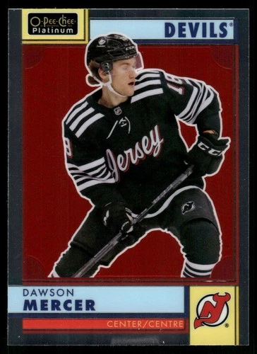 2022-23 O-Pee-Chee Platinum Retro #R55 Dawson Mercer (VV4-NHLDEVILS)