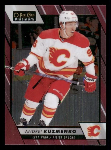 2023-24 O-Pee-Chee Platinum Matte Pink #105 Andrei Kuzmenko (VV4-NHLFLAMES)