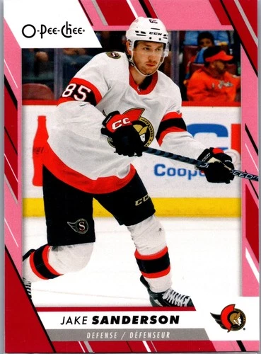 2023-24 O-Pee-Chee Red #66 Jake Sanderson (VV4-NHLSENATORS)