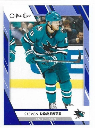 2023-24 O-Pee-Chee Blue #426 Steven Lorentz (VV4-NHLSHARKS)