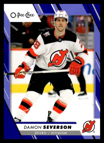2023-24 O-Pee-Chee Blue #211 Damon Severson (VV4-NHLDEVILS)