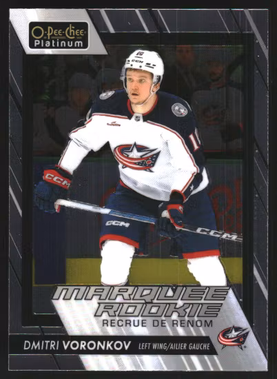 2023-24 O-Pee-Chee Platinum #274 Dmitri Voronkov RC (VV6-NHLBLUEJACKETS)