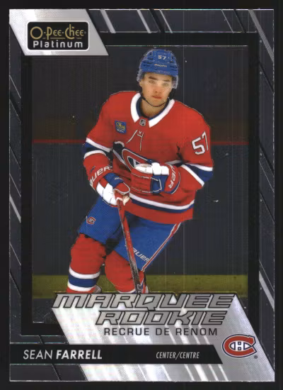 2023-24 O-Pee-Chee Platinum #267 Sean Farrell RC (VV6-NHLCANADIENS)