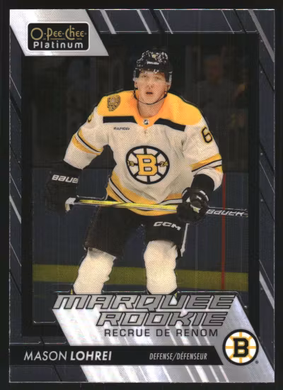 2023-24 O-Pee-Chee Platinum #224 Mason Lohrei RC (VV6-NHLBRUINS)