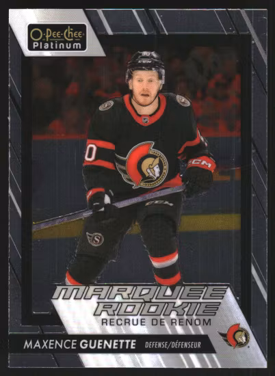 2023-24 O-Pee-Chee Platinum #264 Maxence Guenette RC (VV6-NHLSENATORS)