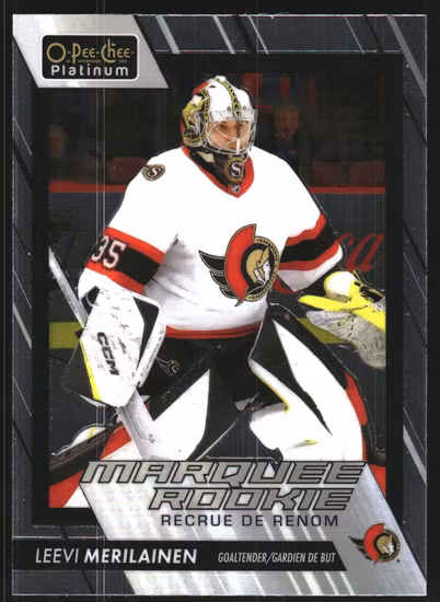 2023-24 O-Pee-Chee Platinum #273 Leevi Merilainen RC (VV6-NHLSENATORS)