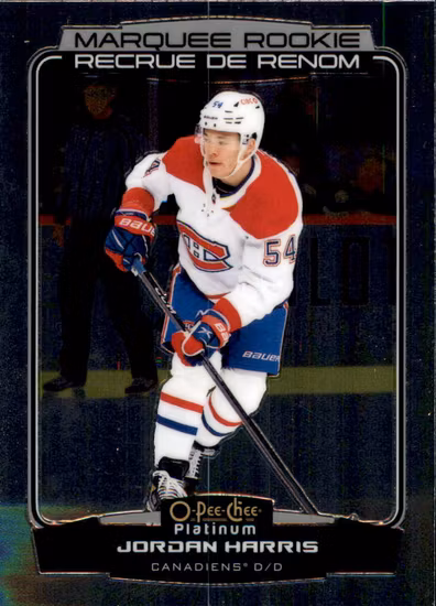 2022-23 O-Pee-Chee Platinum #225 Jordan Harris RC (VV6-NHLCANADIENS)