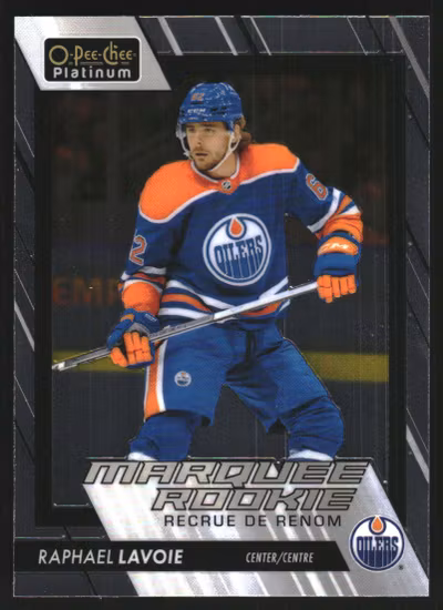 2023-24 O-Pee-Chee Platinum #272 Raphael Lavoie RC (VV6-NHLOILERS)