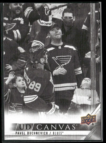 2022-23 Upper Deck UD Canvas Black #C68 Pavel Buchnevich (VV5-NHLBLUES)